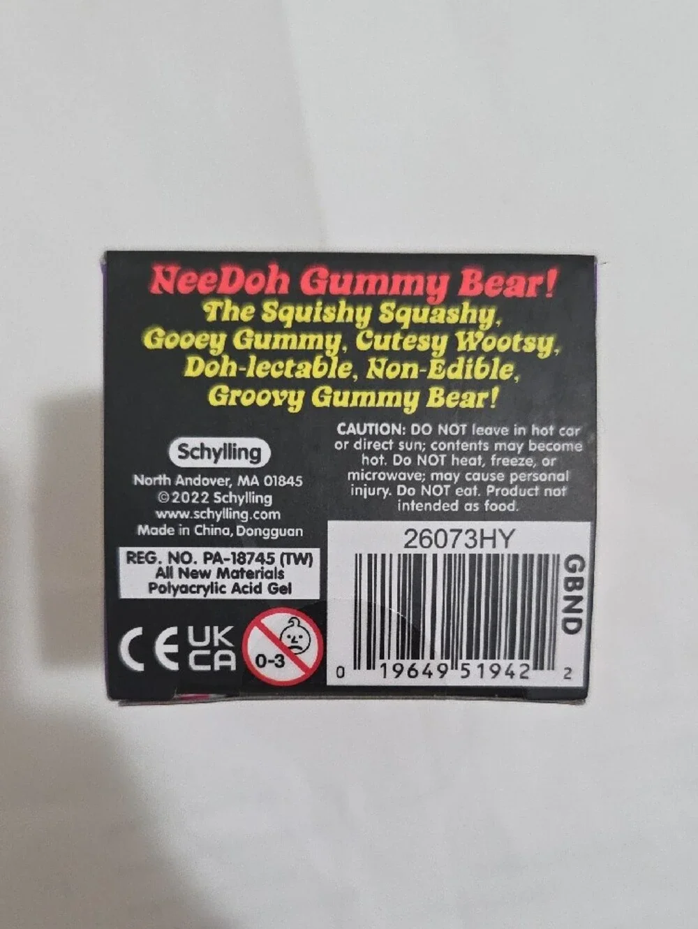 Nee Doh Gummy Bear Sensory Toy - Orange